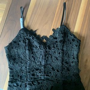 Express Floral Lace Midi Dress